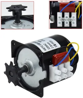 60KTYZ 2.5RPM Synchronous Gear Incubator Motor with Gear Wheel