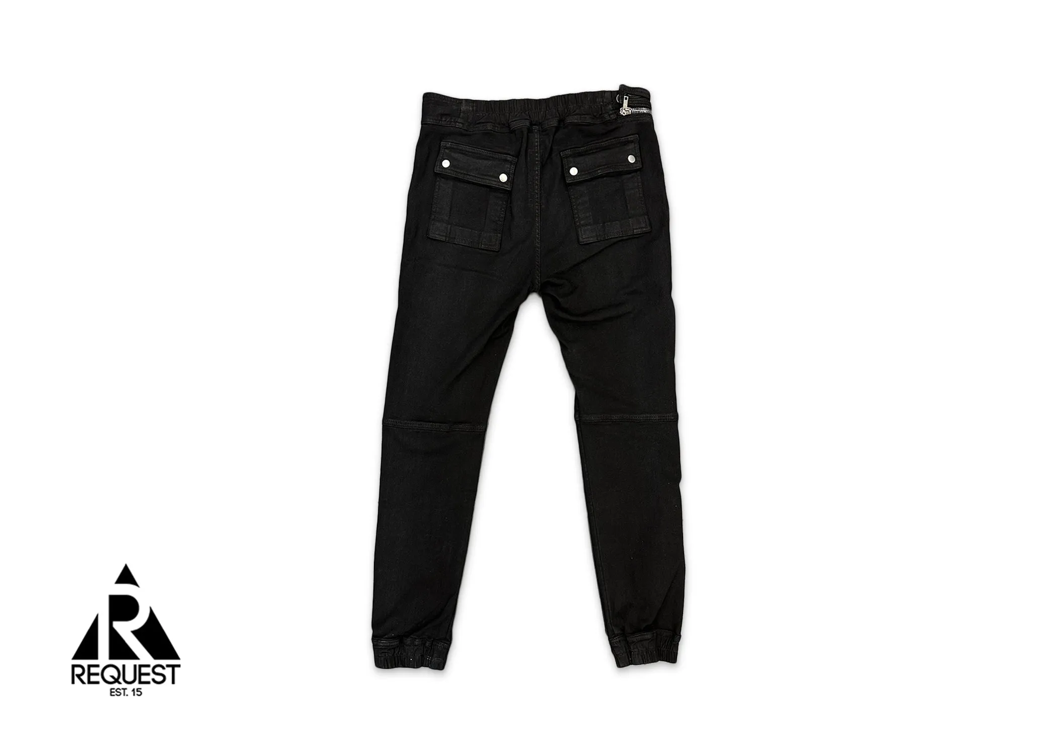 Air Cut Denim Joggers "Black"