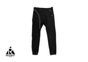 Air Cut Denim Joggers "Black"