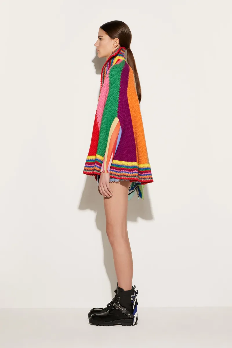 Colorblock Cape