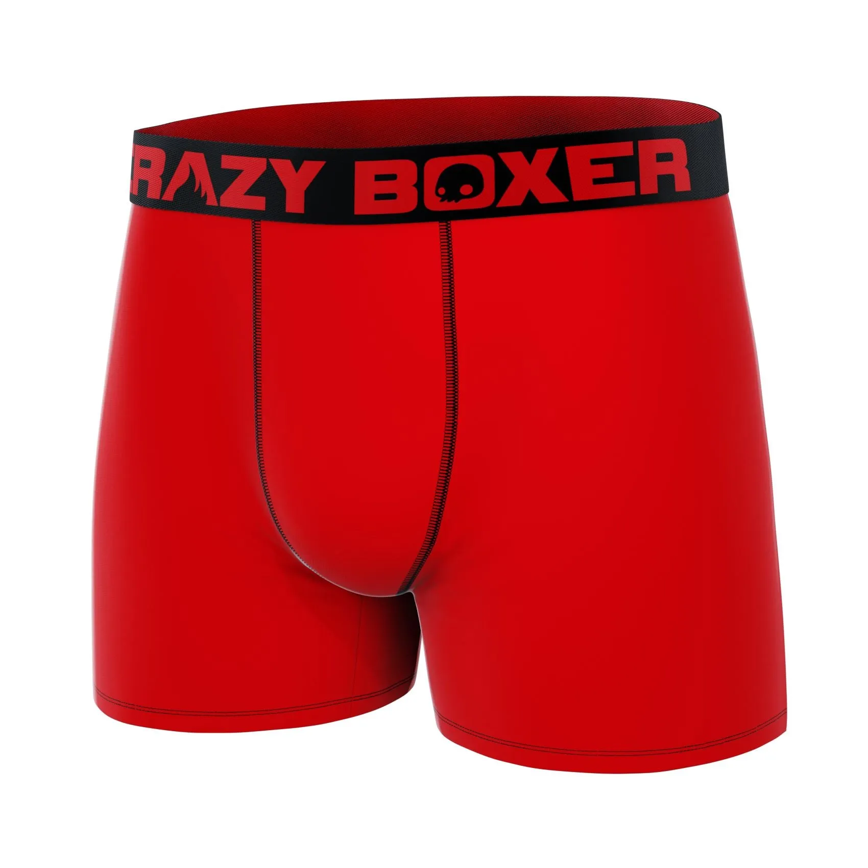 CRAZYBOXER Classic Red Men's Boxer Briefs