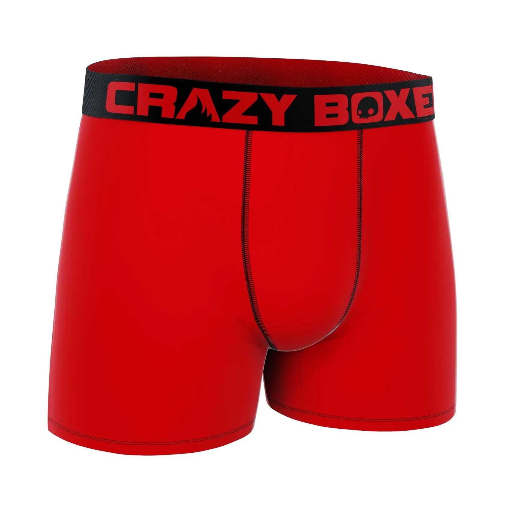 CRAZYBOXER Classic Red Men's Boxer Briefs