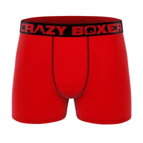 CRAZYBOXER Classic Red Men's Boxer Briefs