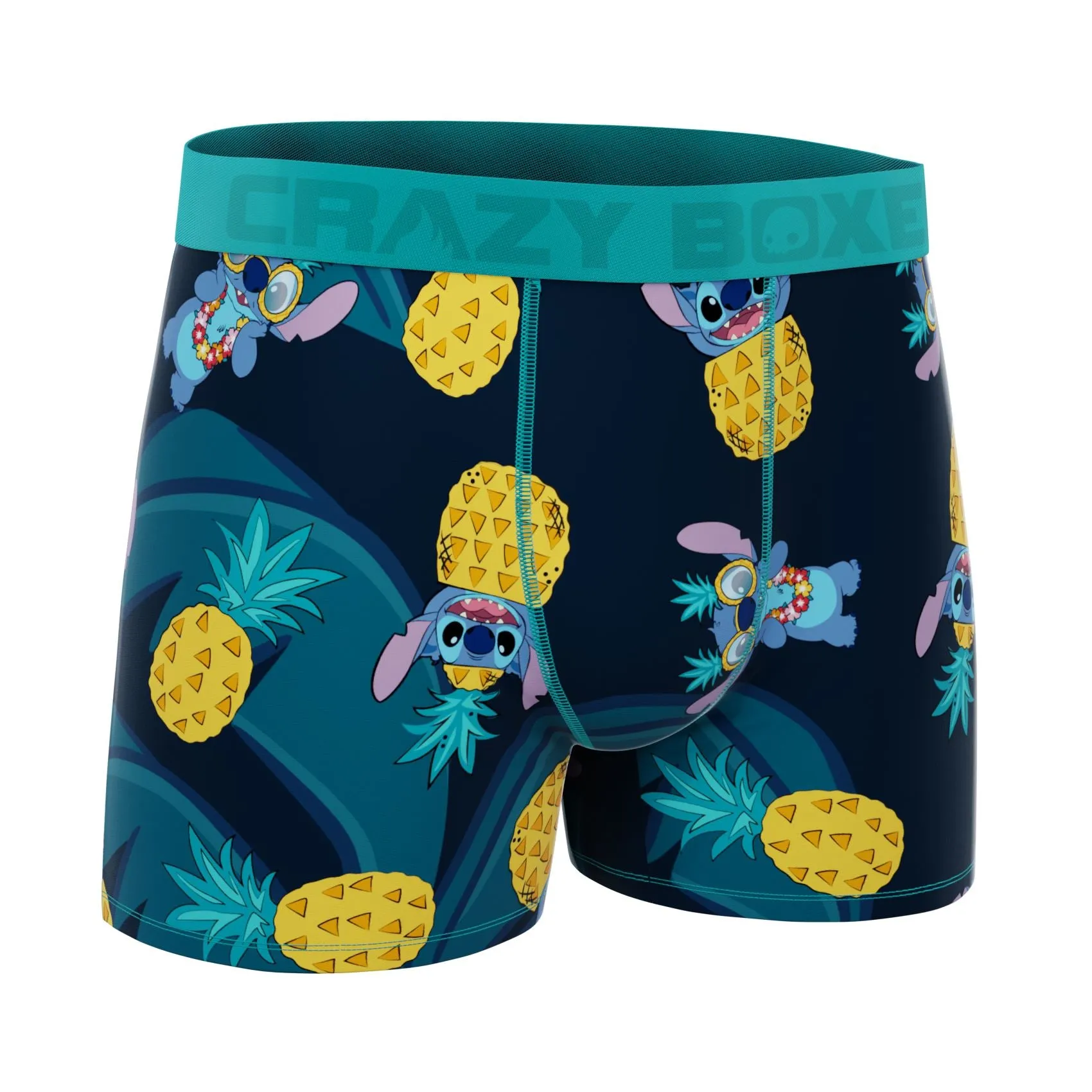 CRAZYBOXER Disney Pineapple Stitch Men's Boxer Briefs