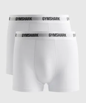 Gymshark Boxers 2pk - White