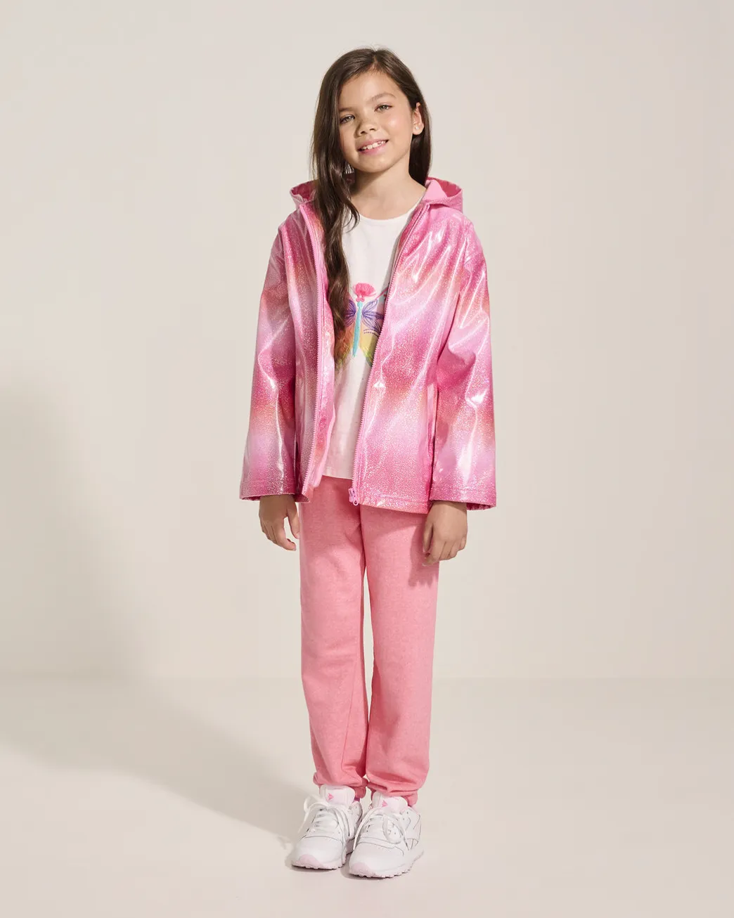 Hatley Summer Stripe Zip Up Rain Jacket