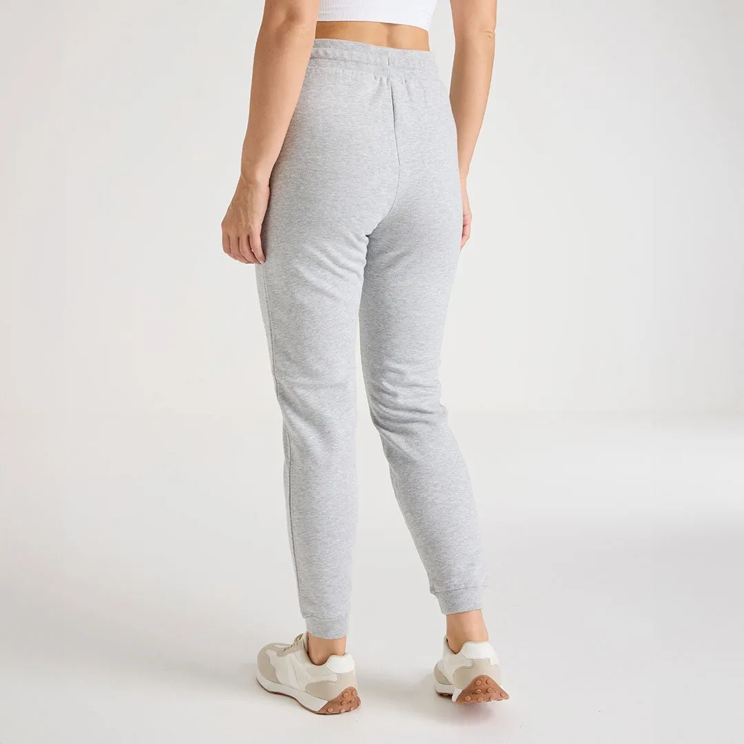 Ladies Grey Cuffed Joggers