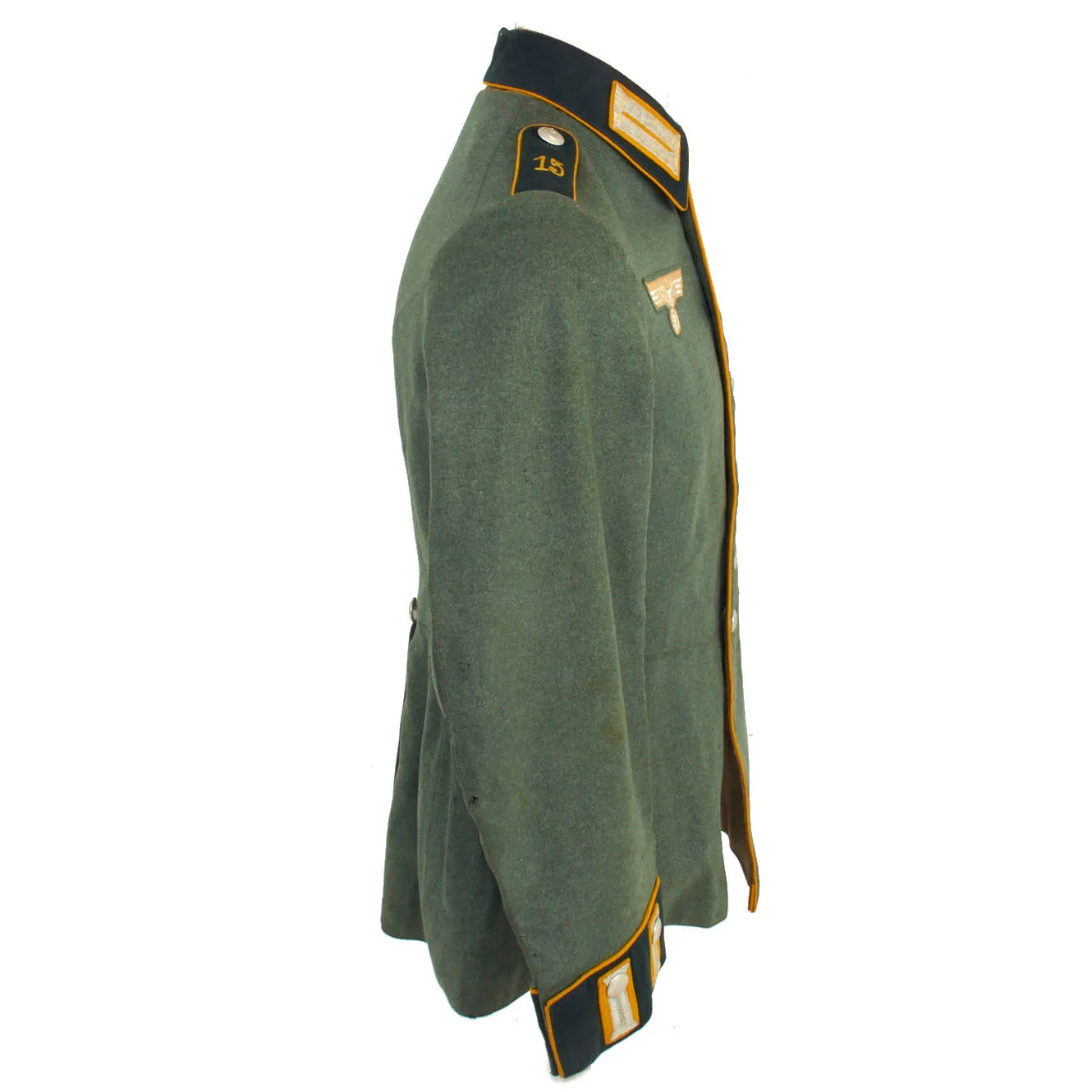 Original German WWII Named 15th Cavalry Regiment Enlisted M35 Waffenrock Dress Tunic