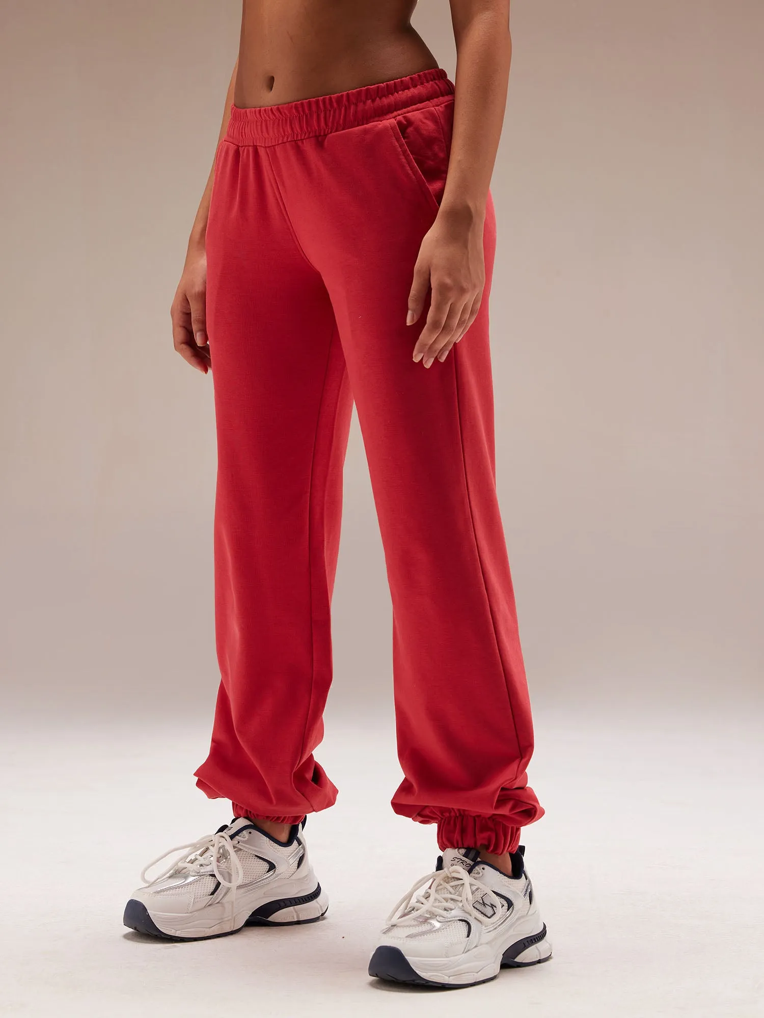 Red Kickback Joggers